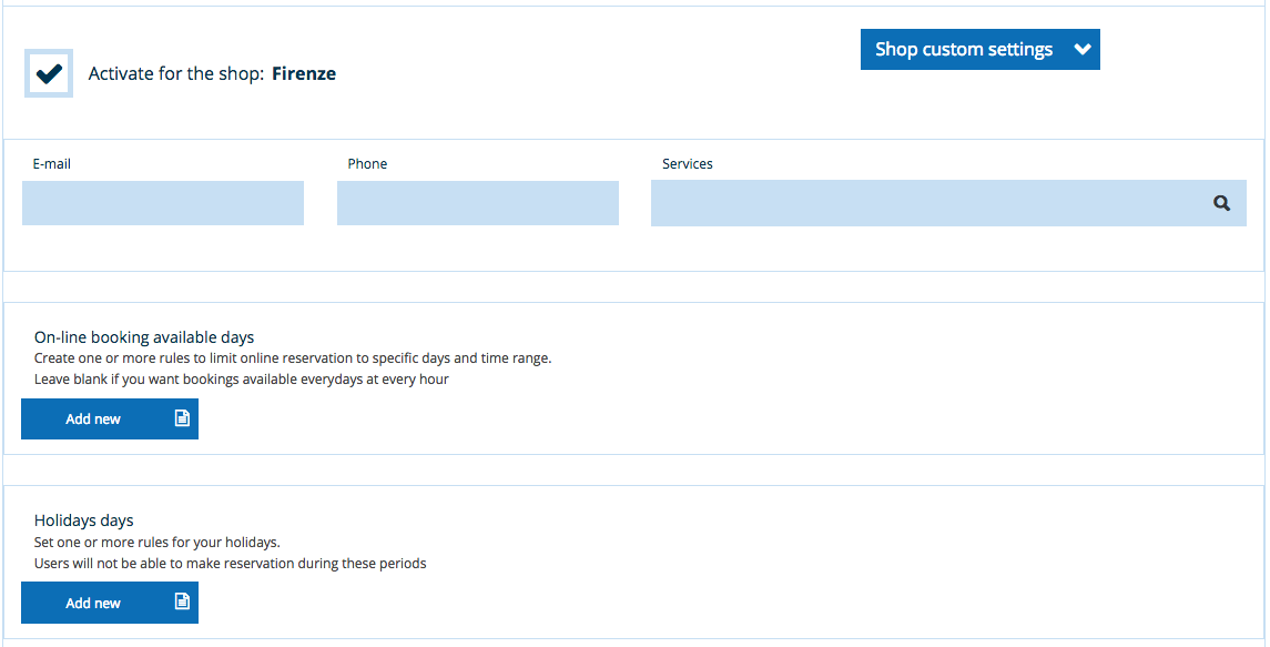 screenshot of Salon Booking System